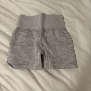 SHEIN Gray Camo Athletic Biker Shorts